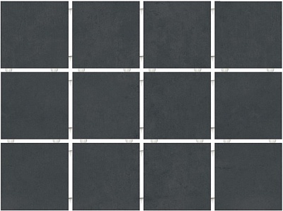Kerama marazzi Мозаика Амальфи черный матовый 29,8х39,8x0,7 из 12 частей 9,8x9,8