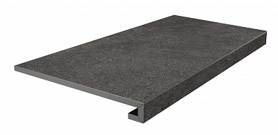 Kerama marazzi Ступень фронтальная клееная Портленд антрацит матовый обрезной 33x80x0,9