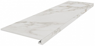 Kerama marazzi Ступень Монте Тиберио серый светлый матовый обрезной 33x119,5x0,9