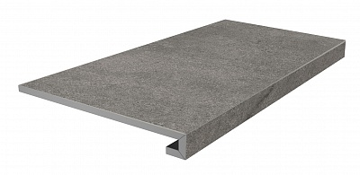Kerama marazzi Ступень фронтальная клееная Портленд серый тёмный матовый обрезной 33x80x0,9