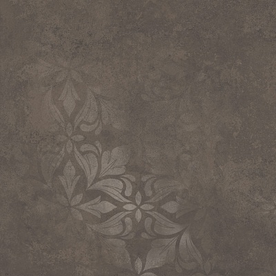 Kerama marazzi Керамогранит Хадду коричневый матовый декорированный 40,2x40,2x0,8
