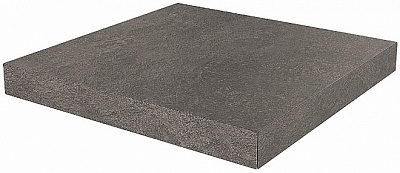 Kerama marazzi Ступень угловая клееная Про Стоун антрацит 33x33x0,9
