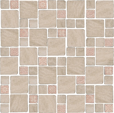 Kerama marazzi Декор Риальто Антика 4 мозаичный бежевый матовый 30x30x0,9