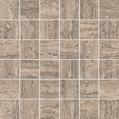 Kerama marazzi Декор Про Травертин мозаичный бежевый тёмный матовый обрезной 30x30x0,9