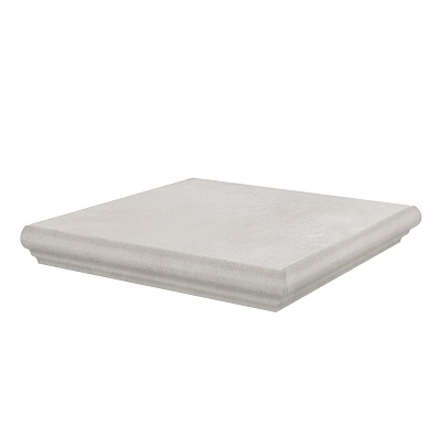Kerama marazzi Ступень угловая Корредо серый светлый матовый 34x34x0,8