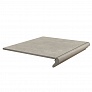 Kerama marazzi Ступень фронтальная Хадду серый светлый матовый 40,2x34x0,8