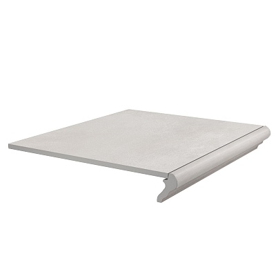 Kerama marazzi Ступень фронтальная Корредо серый светлый матовый 40,2x34x0,8