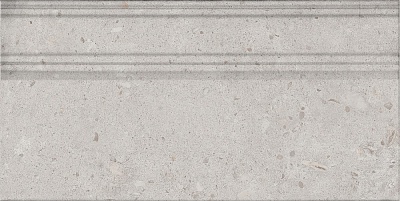 Kerama marazzi Плинтус Риккарди серый светлый матовый обрезной 20x40x1,6