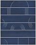 Kerama marazzi Панно Мажорель синий тёмный глянцевый (из 6 частей 6х28,5) 36x28,5x1
