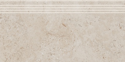 Kerama marazzi Ступень Про Лаймстоун бежевый натуральный обрезной 30x60x0,9