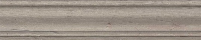 Kerama marazzi Плинтус Тровазо серый матовый 39,8x8x1,55
