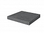 Kerama marazzi Ступень угловая клееная Касабланка HP антрацит матовый обрезной 33x33x0,9