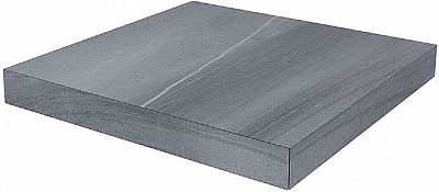 Kerama marazzi Ступень угловая клееная левая Роверелла серый 33x33x0,9