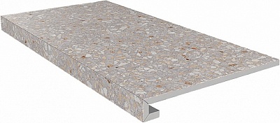 Kerama marazzi Ступень клееная Терраццо бежевый 33x60x0,9