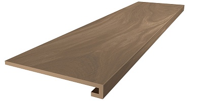 Kerama marazzi Ступень Монтиони коричневый матовый обрезной 33x119,5x0,9
