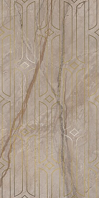 Kerama marazzi Декор Ифран бежевый светлый глянцевый обрезной 60x119,5x0,9