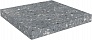 Kerama marazzi Ступень угловая клееная Терраццо серый темный 33x33x0,9