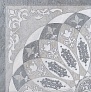 Kerama marazzi Декор Монтаньоне серый лаппатированный 1/4 розона 40,2х40,2 
