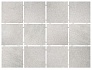 Kerama marazzi 1220T Плитка Караоке серый, полотно 30х40 из 12 частей 9,9х9,9